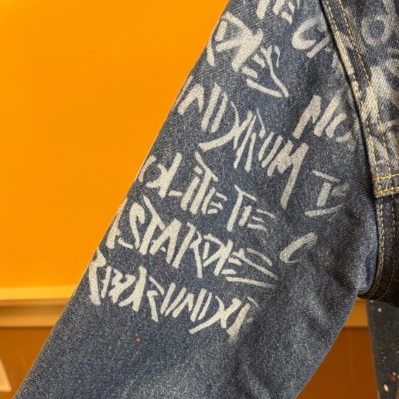 Levis Limited Edition Handmaids Tale Ex-Boyfriend Denim Trucker Jacket  Sz S - Picture 3 of 12